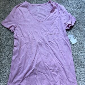Old Navy Lavender V-Neck Short Sleeve Tee